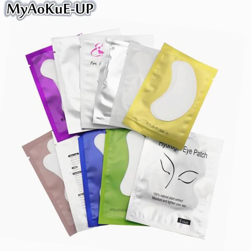 100 Pairs Eye Patches For Eyelash Extension Under Eye Paper Patches Disposable Eye Tips Sticker Wraps Make Up Tools Eyelash Pads