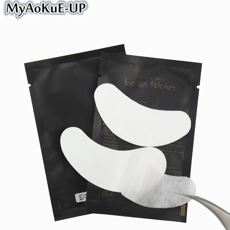 100 Pairs Eye Patches For Eyelash Extension Under Eye Paper Patches Disposable Eye Tips Sticker Wraps Make Up Tools Eyelash Pads
