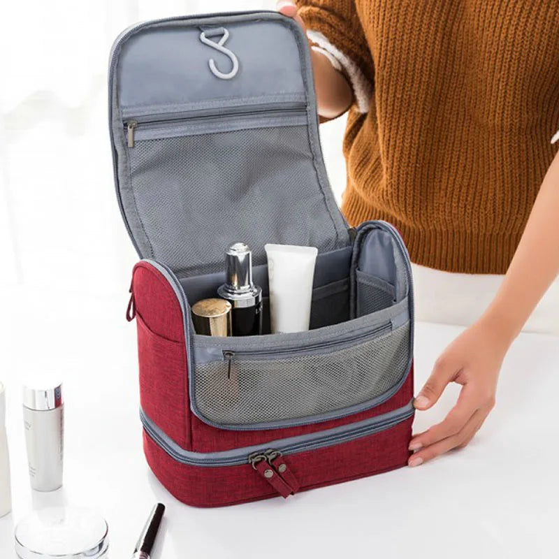 2022 Waterproof Men Hanging Makeup Bag Oxford Travel Organizer Cosmetic Bag for Women Necessaries Make Up Case Wash Toiletry Bag