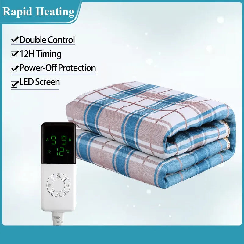 220V 140W 9 Heat Settings Queen Size 180x150cm Electric Heated Underblanket