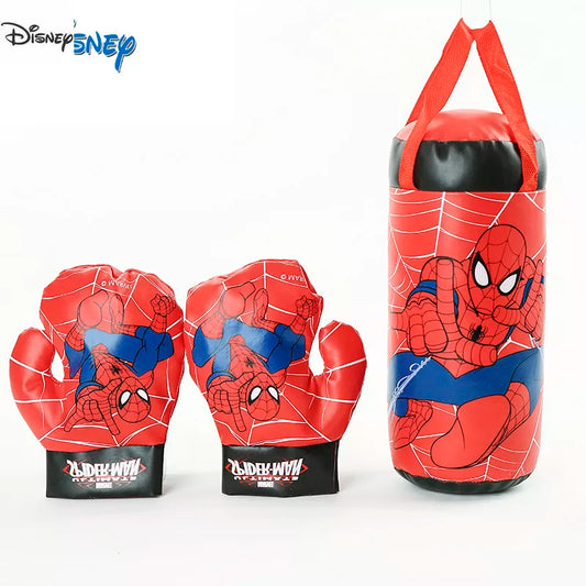 Disney Marvel Spiderman Kids Toy Iron Man Captain America Gloves Sandbag Suit Birthday Gifts Boxing Outdoor Sports Toys