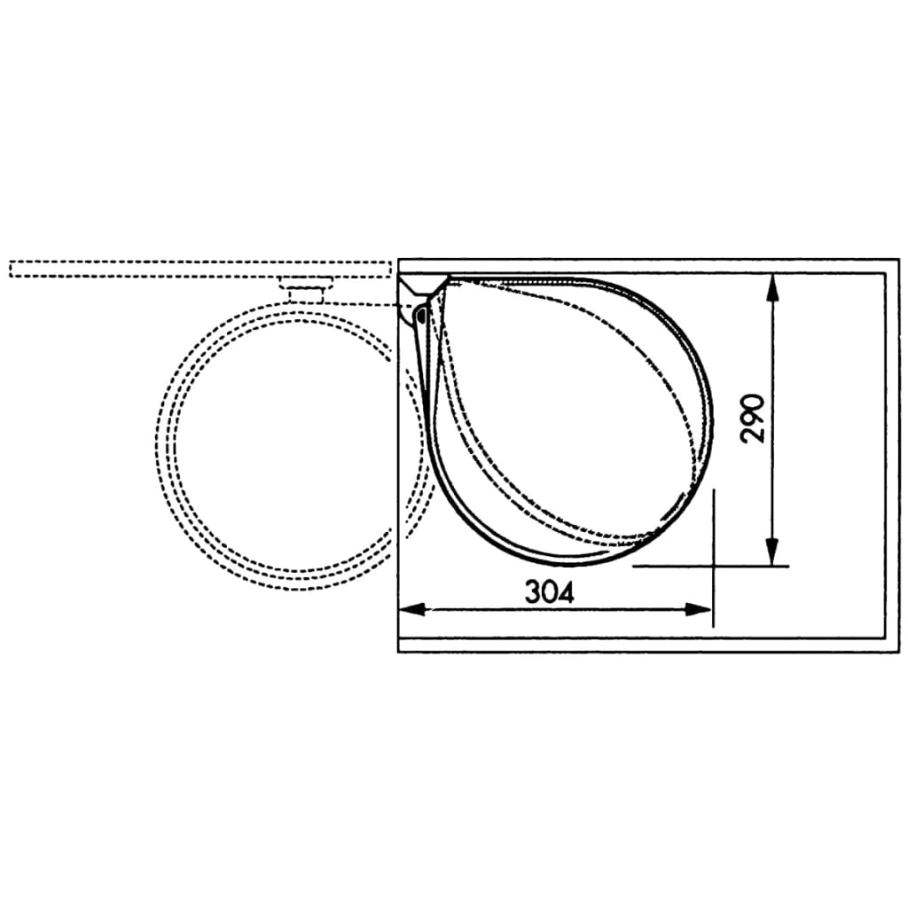 Hailo Inbouw afvalemmer Compact-Box maat M 15 L wit 3555-001