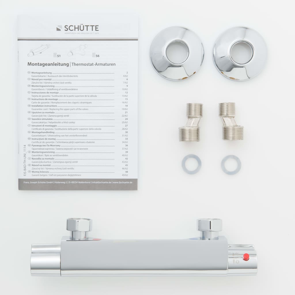 SCHÜTTE Douchemengkraan thermostatisch VICO chroom