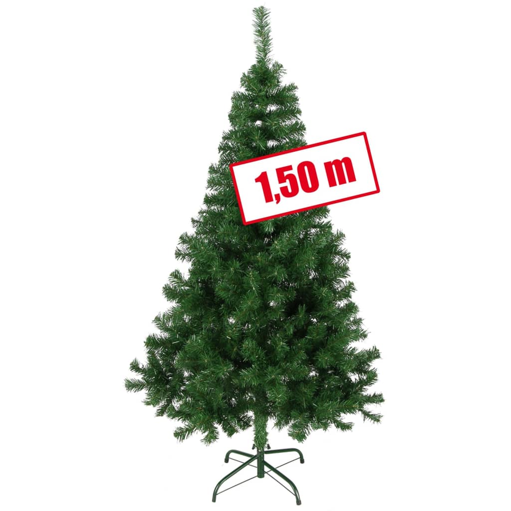 HI Kerstboom met metalen standaard 150 cm groen