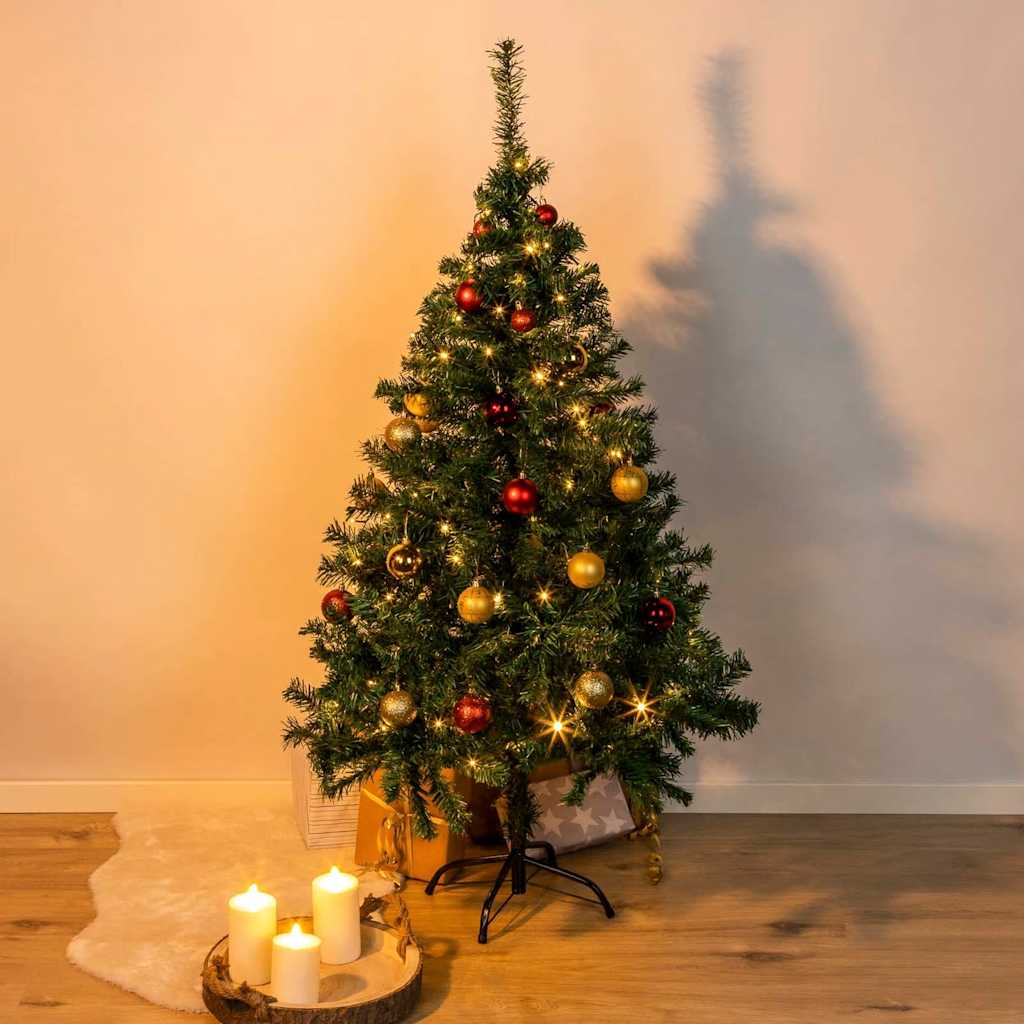 HI Kerstboom met metalen standaard 150 cm groen