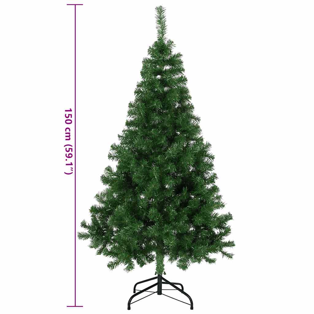 HI Kerstboom met metalen standaard 150 cm groen