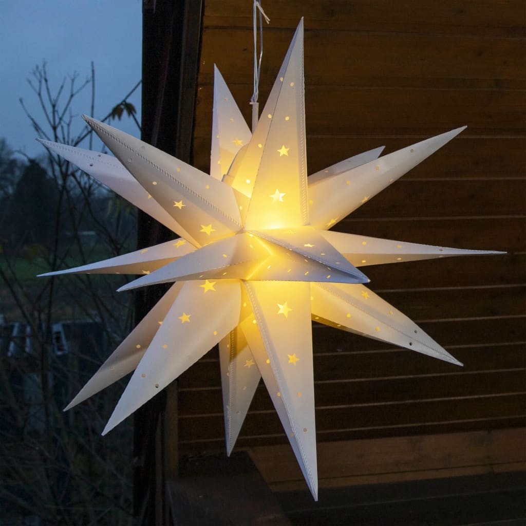 HI Lampion kerstster LED 58 cm