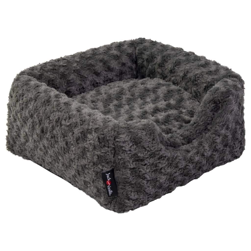 Jack and Vanilla Huisdierengrot Softy S 40x40x39 cm rosette grijs