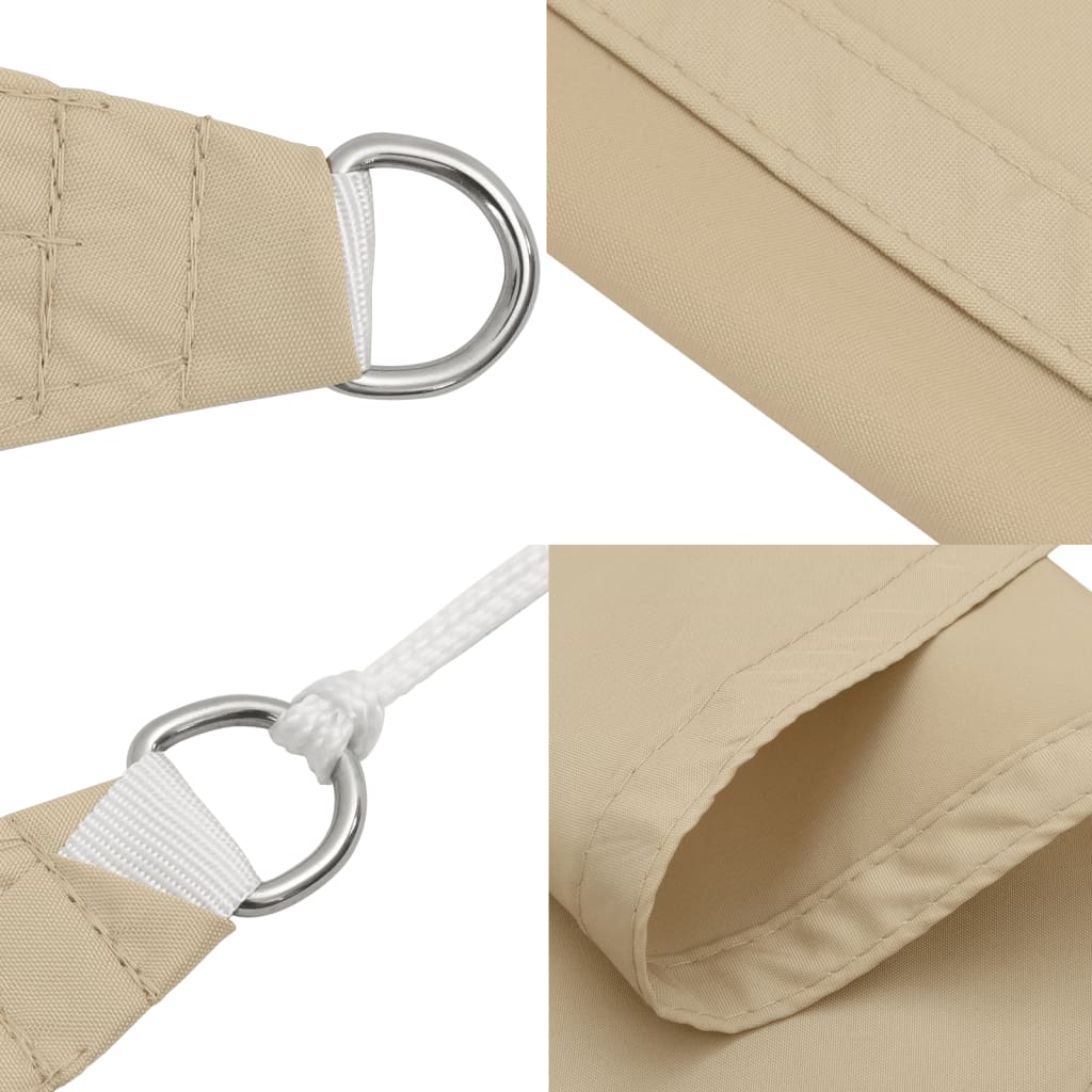 Zonnescherm vierkant 3,6x3,6 m oxford stof beige