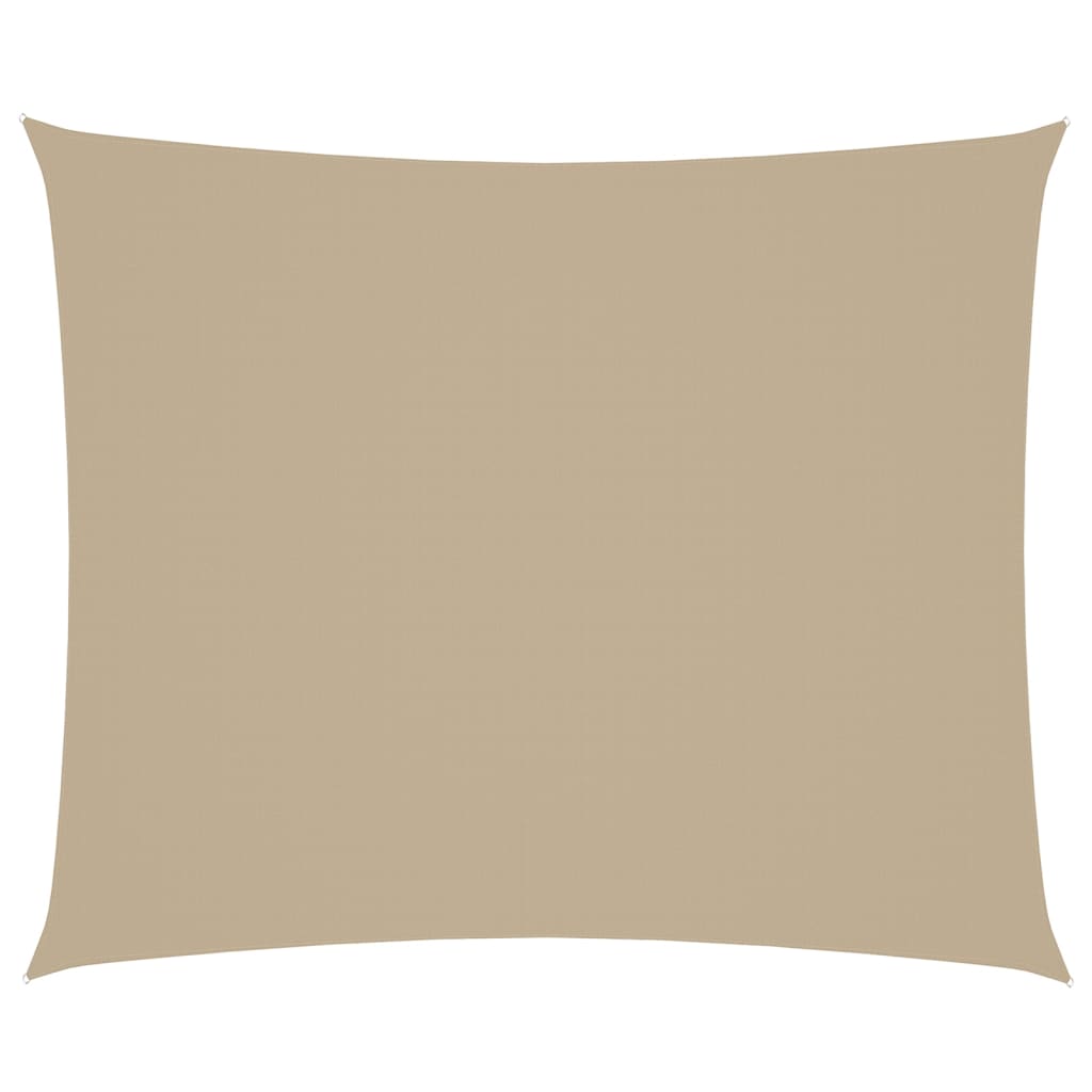 Zonnescherm rechthoekig 4x6 m oxford stof beige