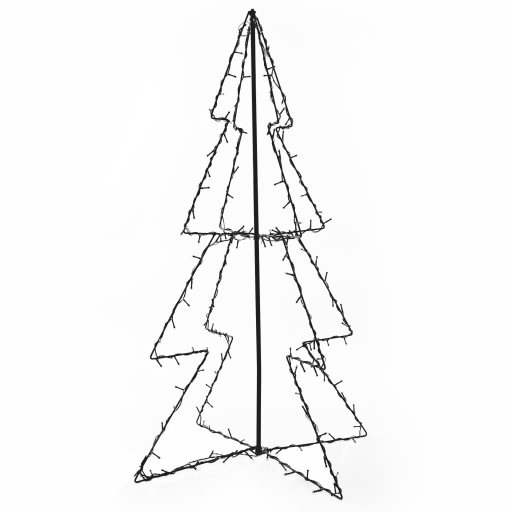 Kegelkerstboom 160 LED's binnen en buiten 78x120 cm