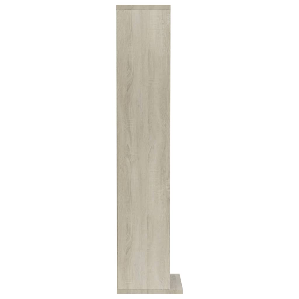 Cd-kast 21x20x88 cm bewerkt hout sonoma eikenkleurig