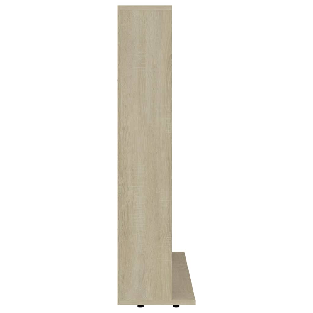 Cd-kast 102x23x89,5 cm bewerkt hout sonoma eikenkleurig