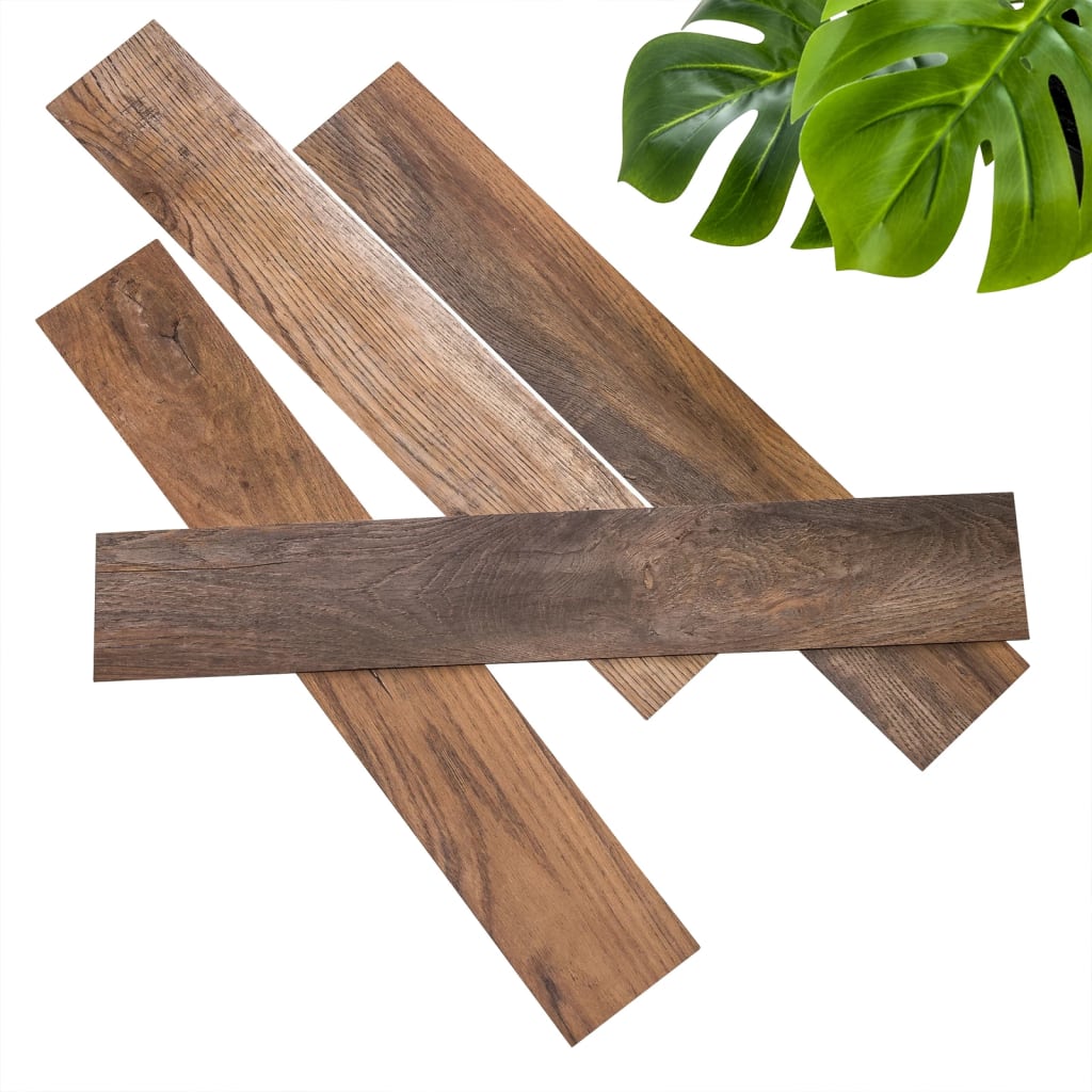 WallArt Planken hout-look schuurhout eiken omberbruin