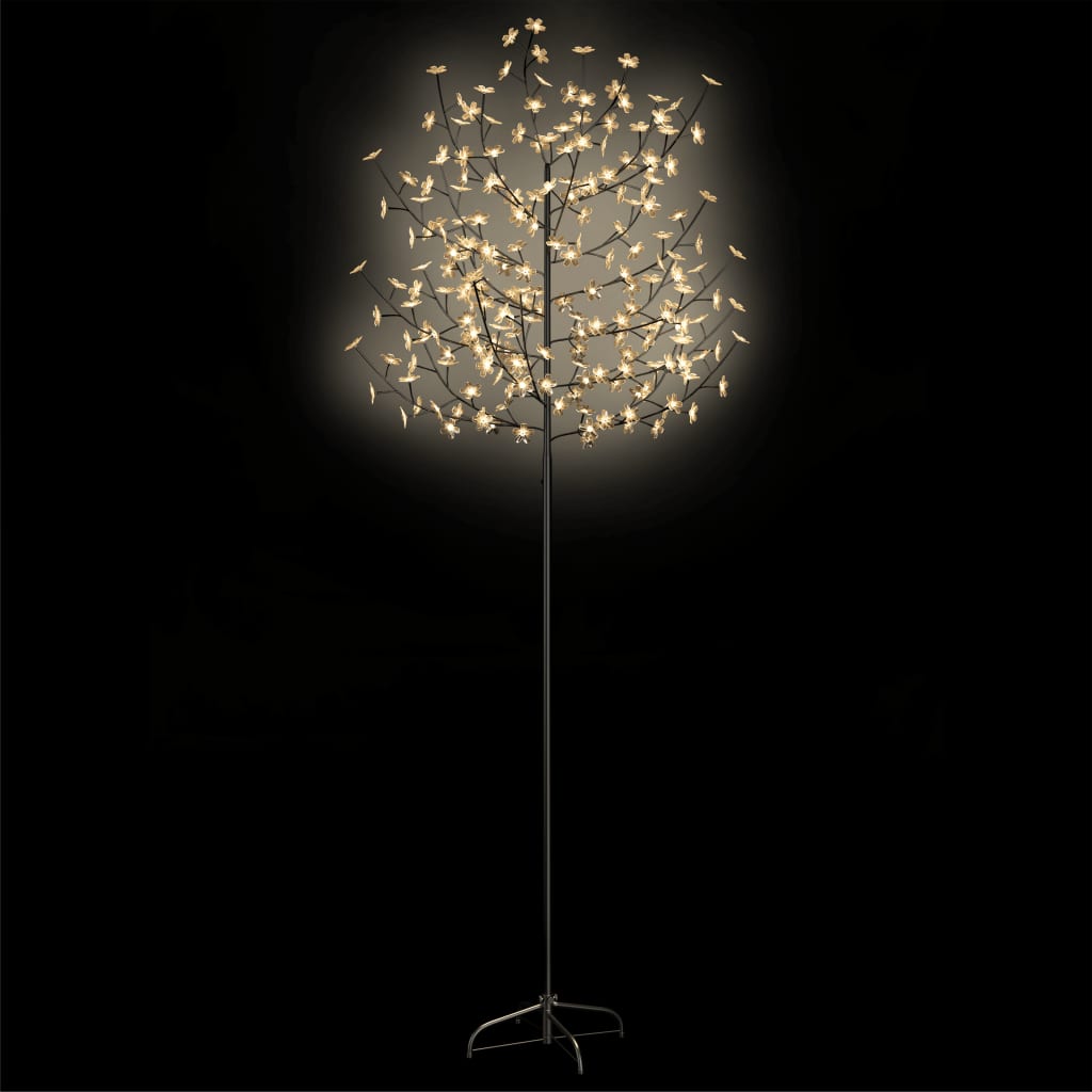 Kerstboom 220 LED's warmwit licht kersenbloesem 220 cm