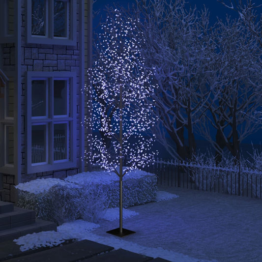 Kerstboom 1200 LED's blauw licht kersenbloesem 400 cm