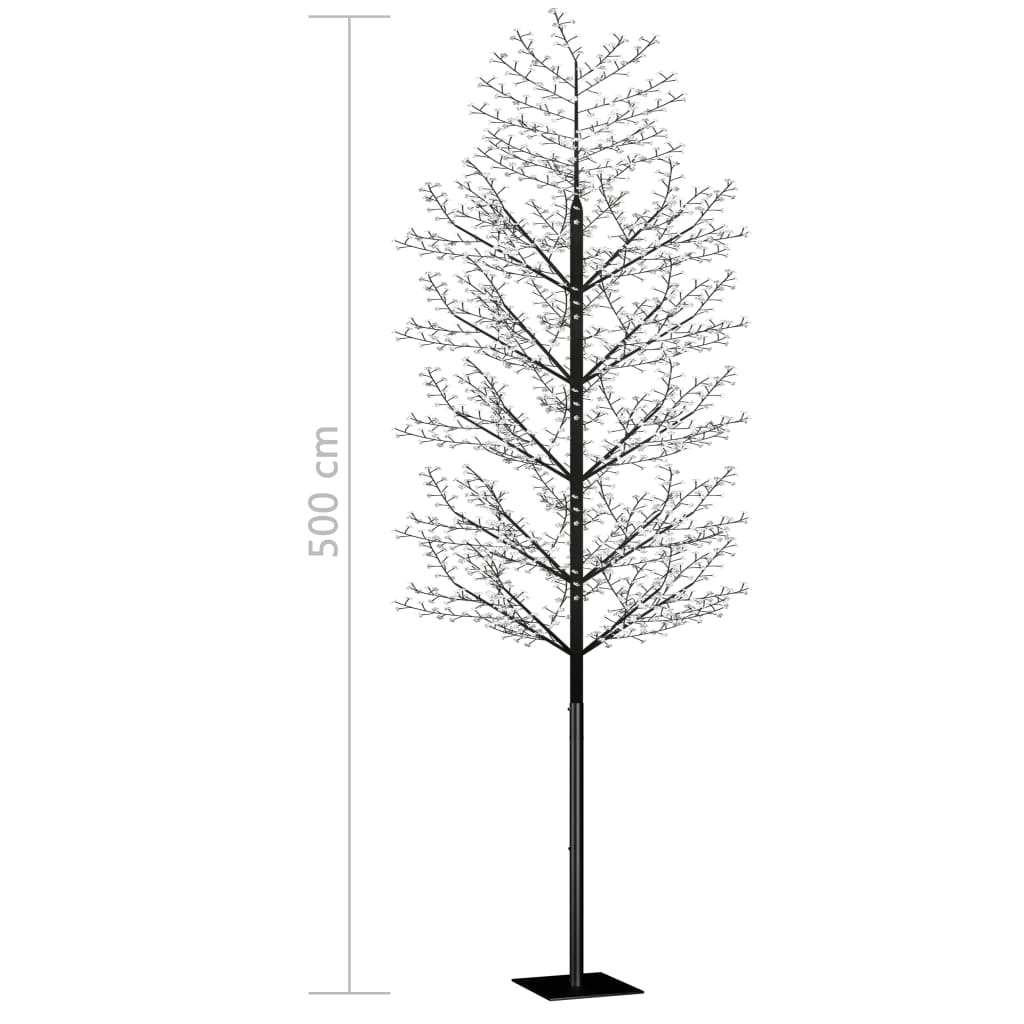 Kerstboom 2000 LED's warmwit licht kersenbloesem 500 cm