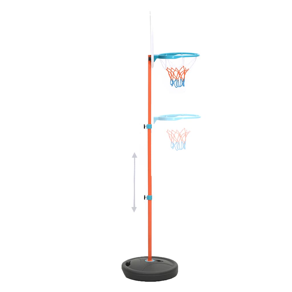 Basketbalset draagbaar verstelbaar 133-160 cm