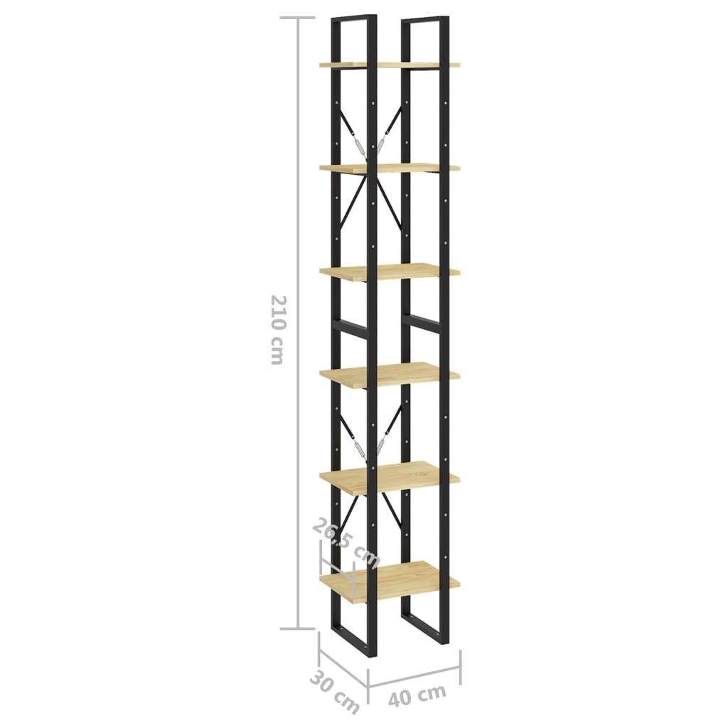 Hoge kast 40x30x210 cm massief grenenhout