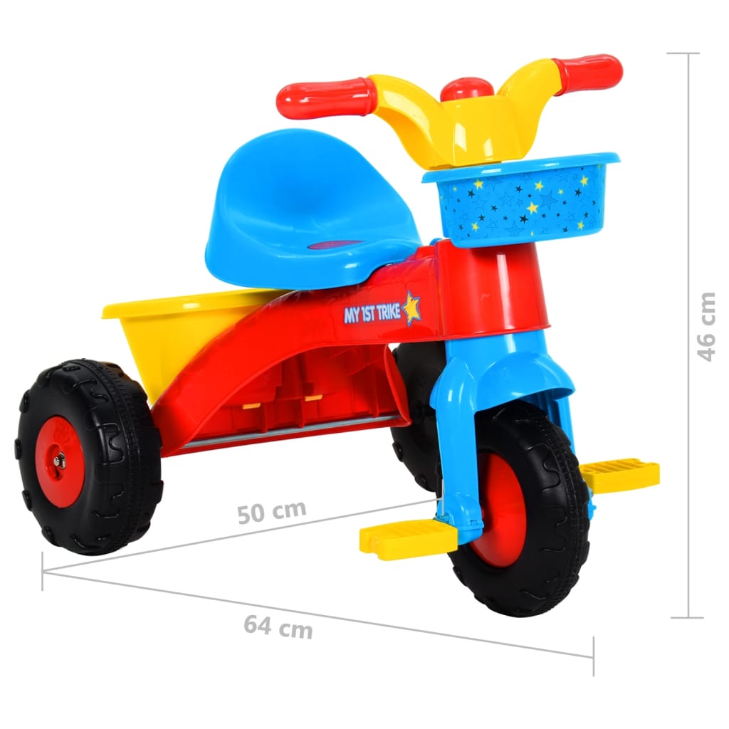 Driewieler voor kinderen meerkleurig