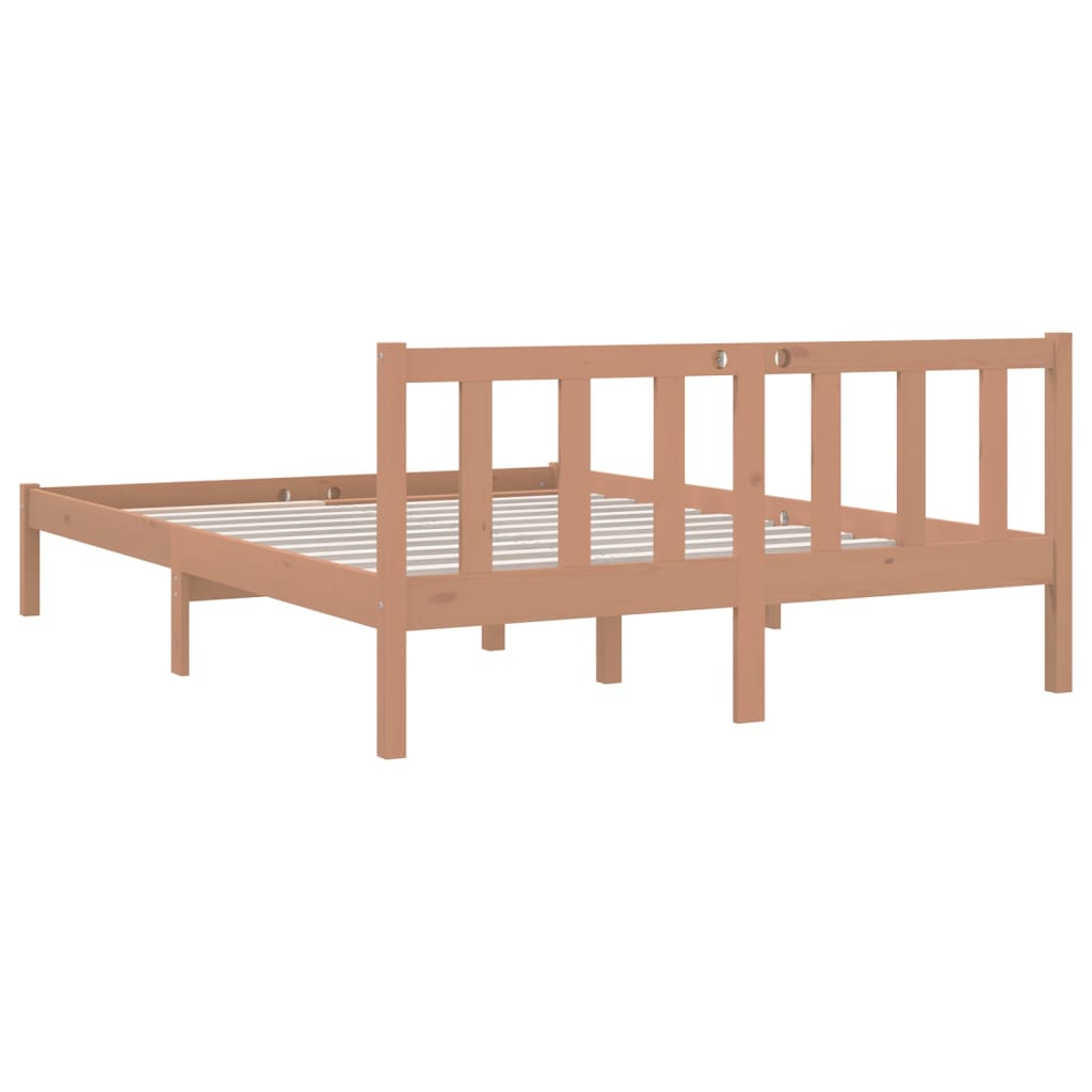 Bedframe grenenhout honingbruin 150x200 cm