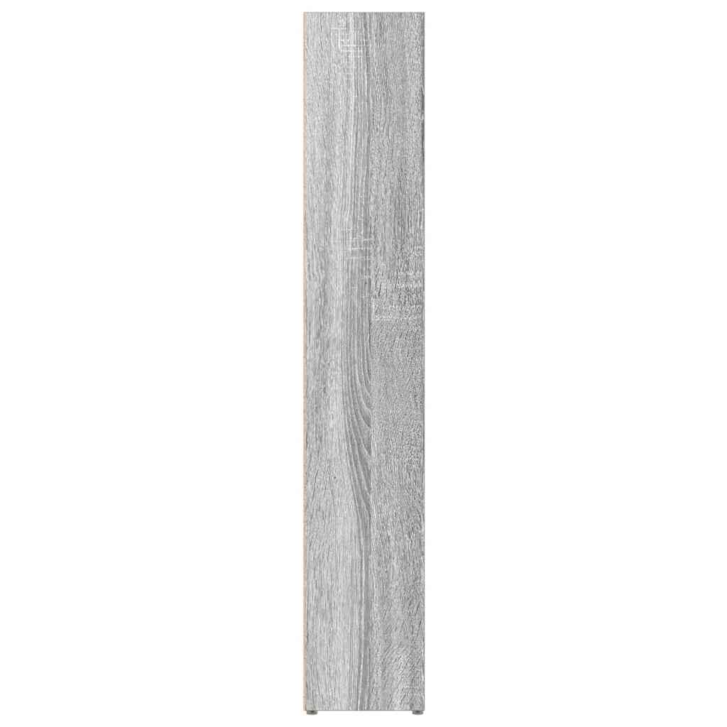 CD-kasten 2st 21x16x93,5cm bewerkt hout grijs sonoma eikenkleur