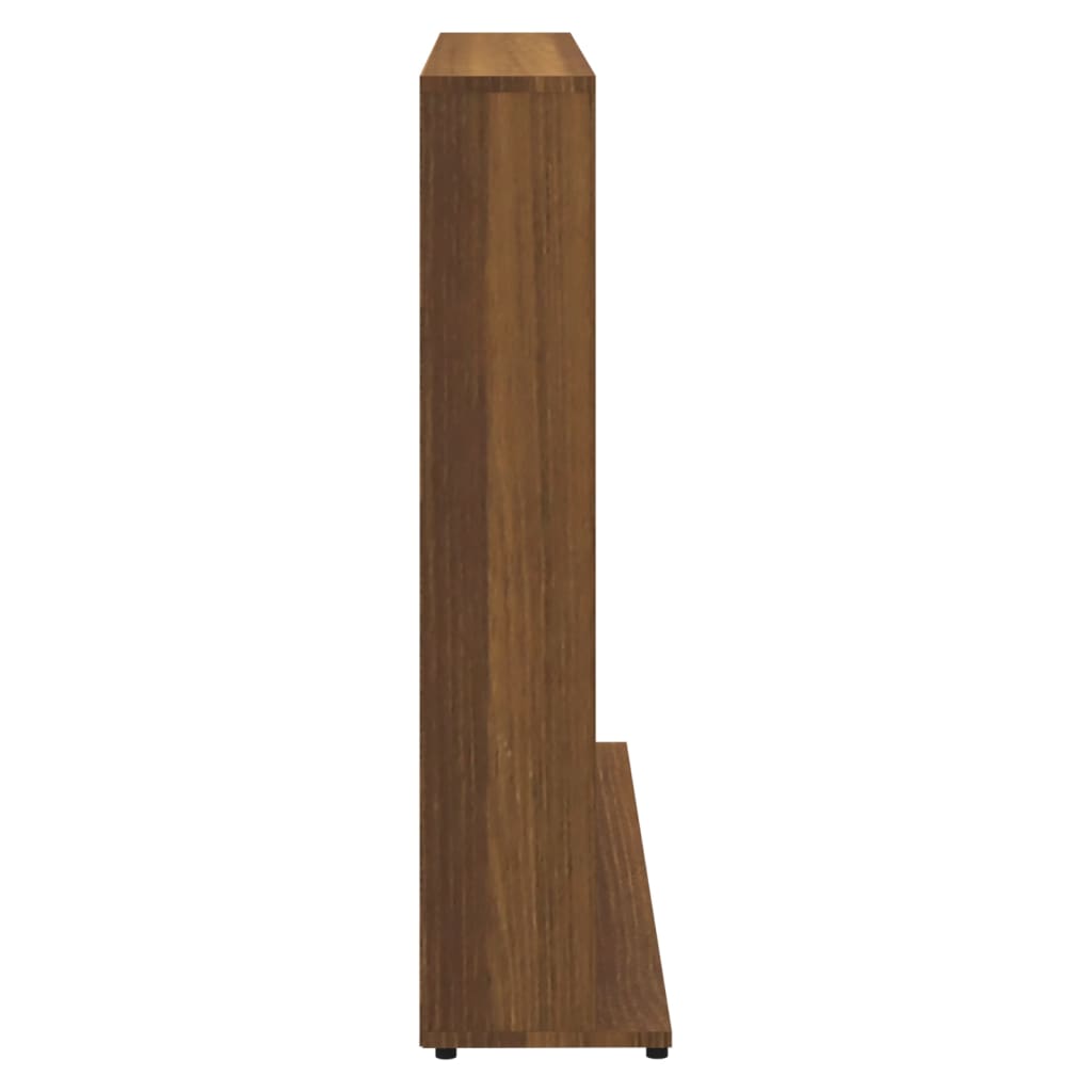 Cd-kast 102x23x89,5 cm bewerkt hout bruin eikenkleur