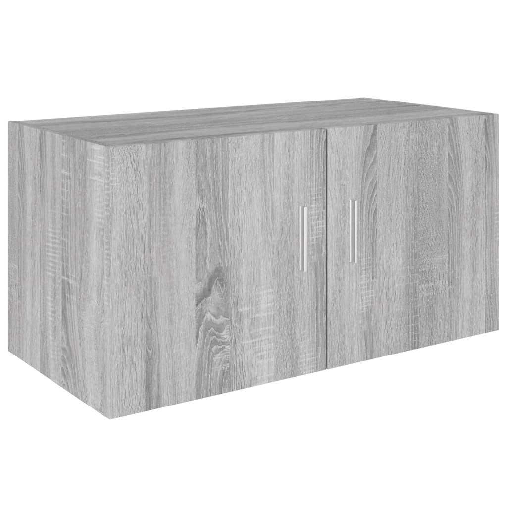 Hangkast 80x39x40 cm bewerkt hout grijs sonoma eikenkleurig