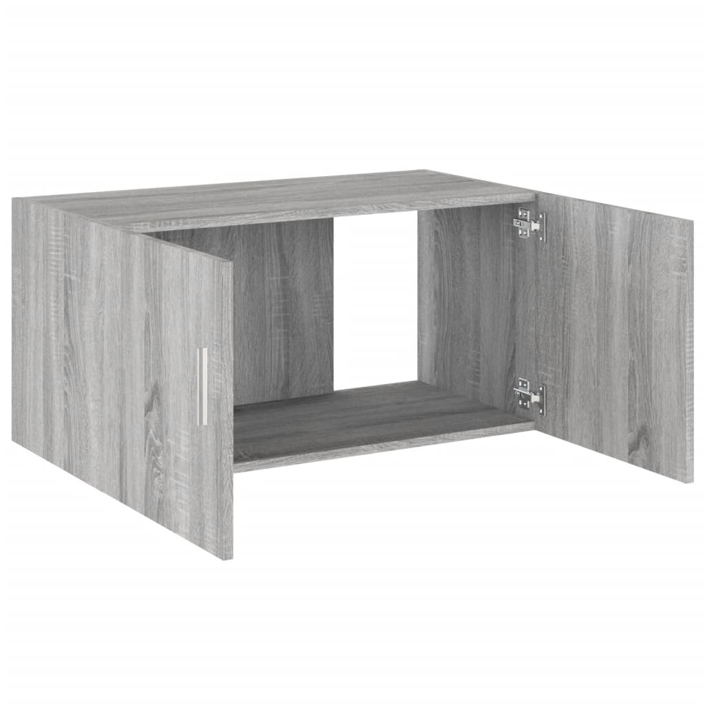 Hangkast 80x39x40 cm bewerkt hout grijs sonoma eikenkleurig