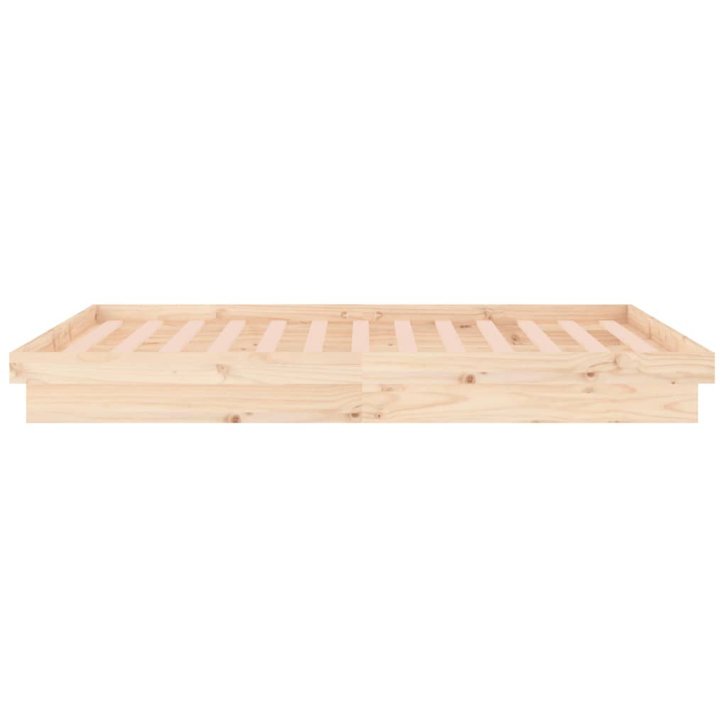 Bedframe LED massief hout 150x200 cm King Size