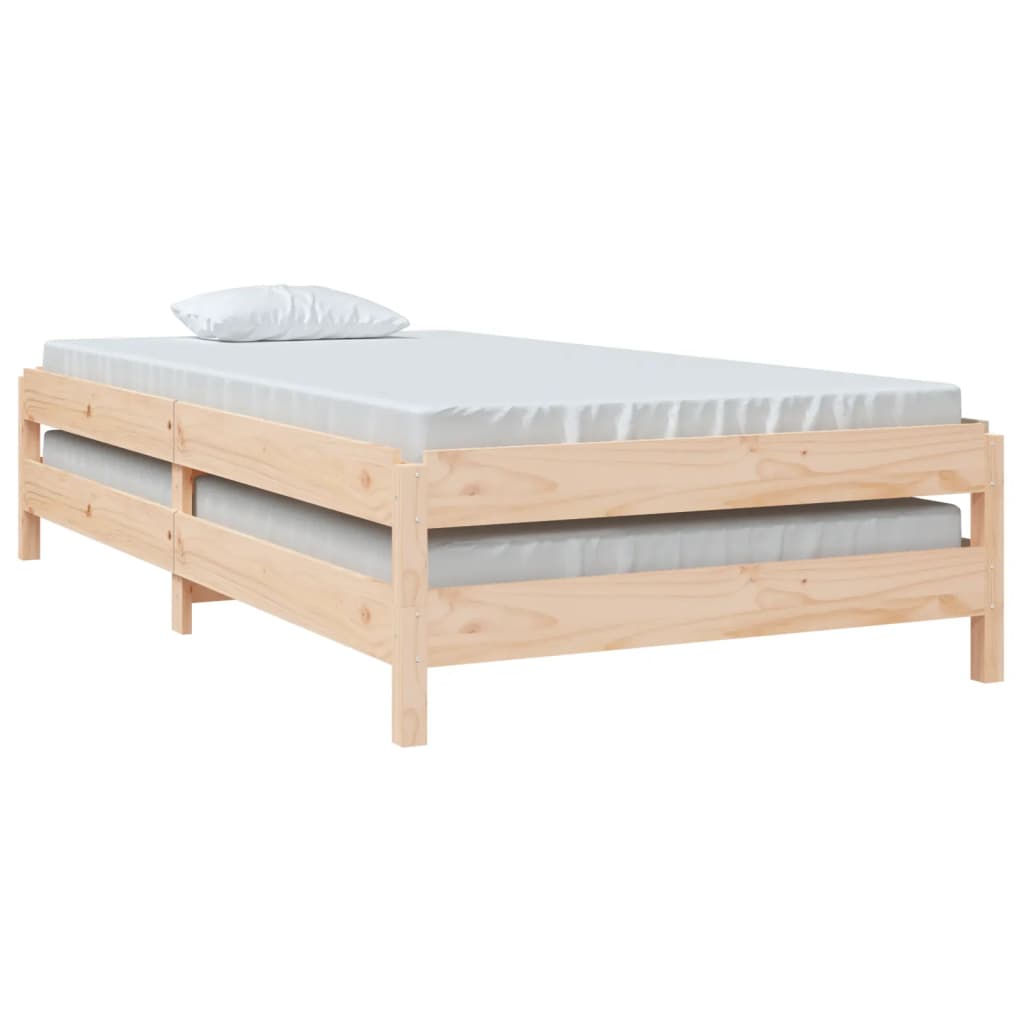 Bed stapelbaar 80x200 cm massief grenenhout