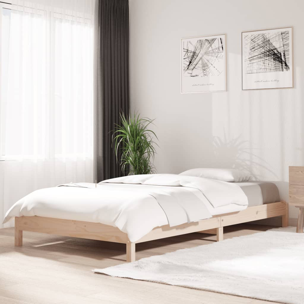 Bed stapelbaar 75x190 cm massief grenenhout