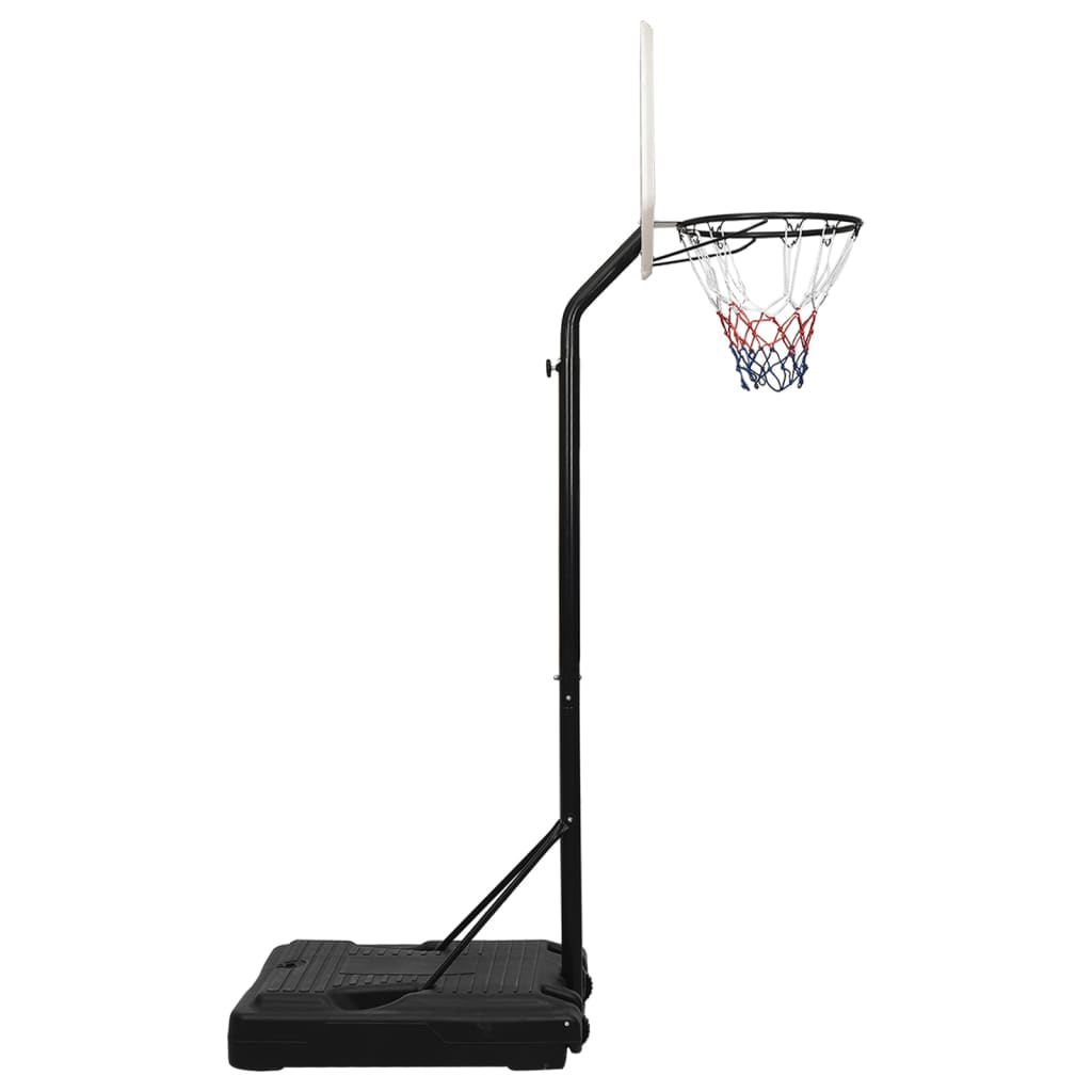 Basketbalstandaard 237-307 cm polyetheen wit