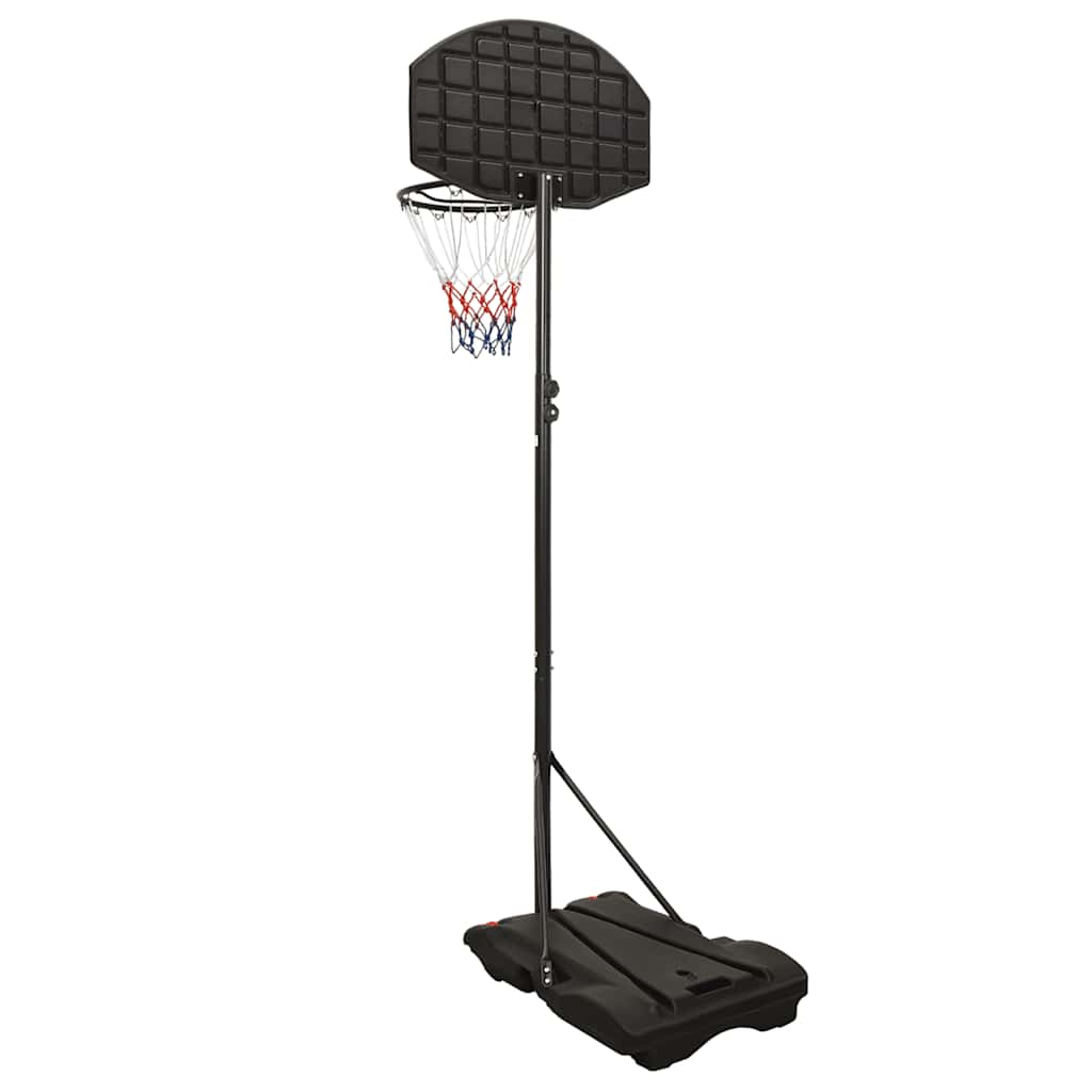 Basketbalstandaard 216-250 cm polyethyleen zwart