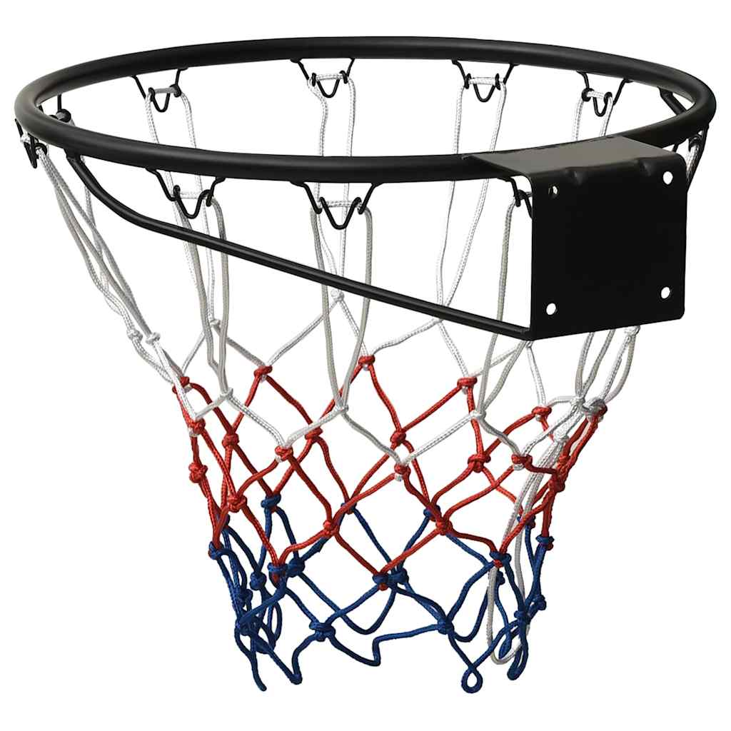 Basketbalring 45 cm staal zwart