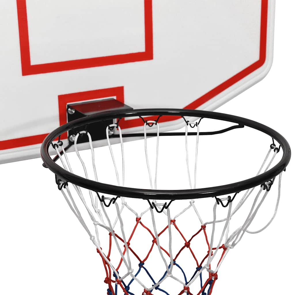 Basketbalbord 109x71x3 cm polyetheen wit