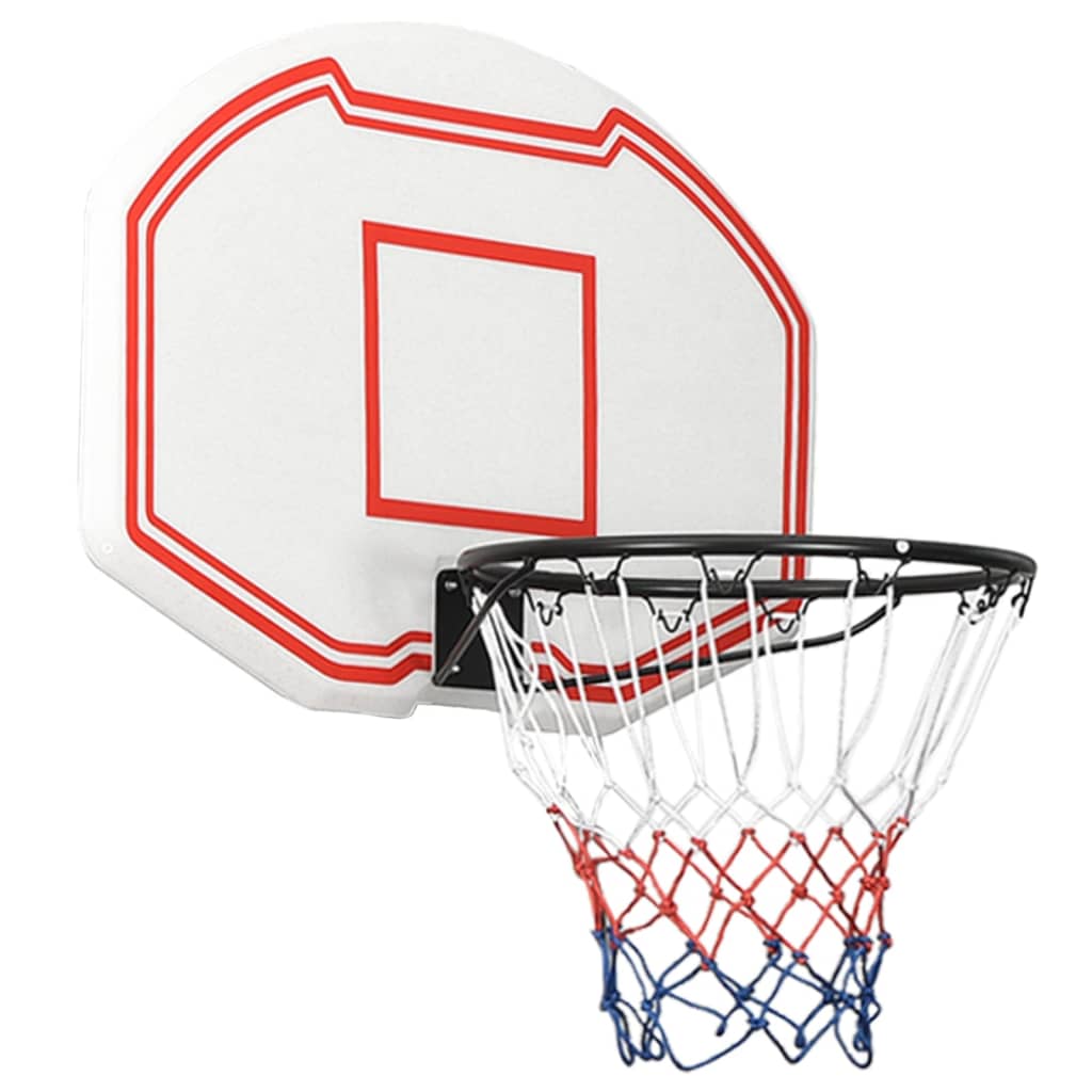 Basketbalbord 90x60x2 cm polyetheen wit