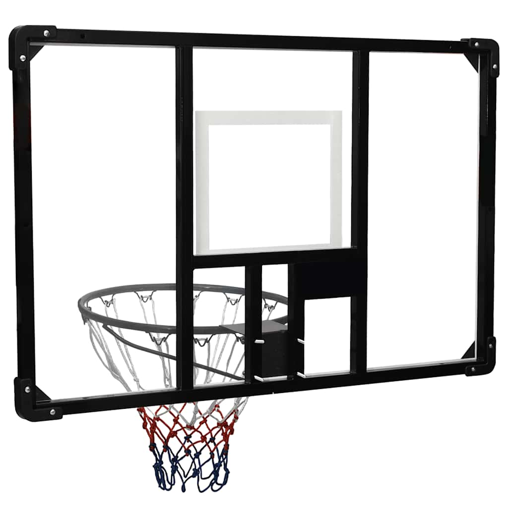 Basketbalbord 106x69x3 cm polycarbonaat transparant