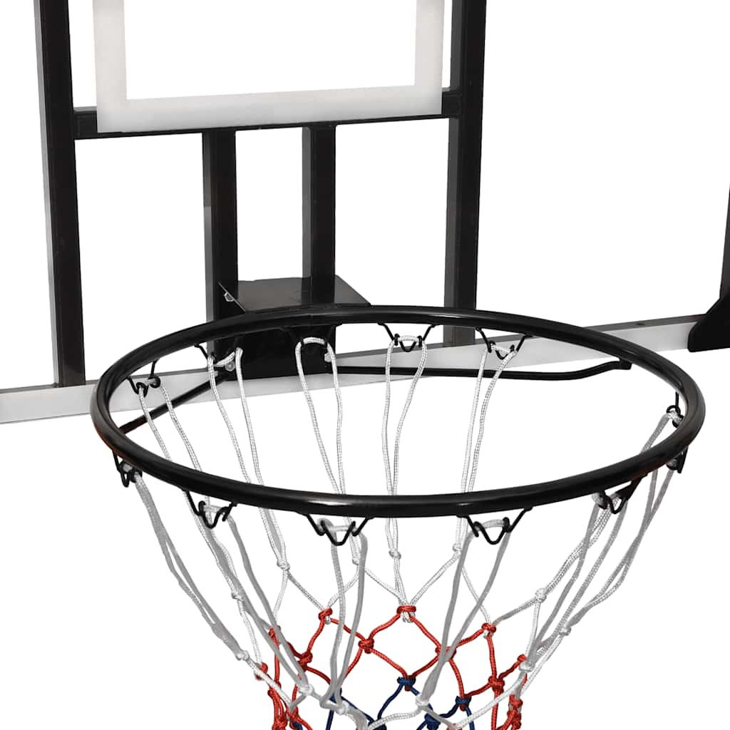 Basketbalbord 106x69x3 cm polycarbonaat transparant