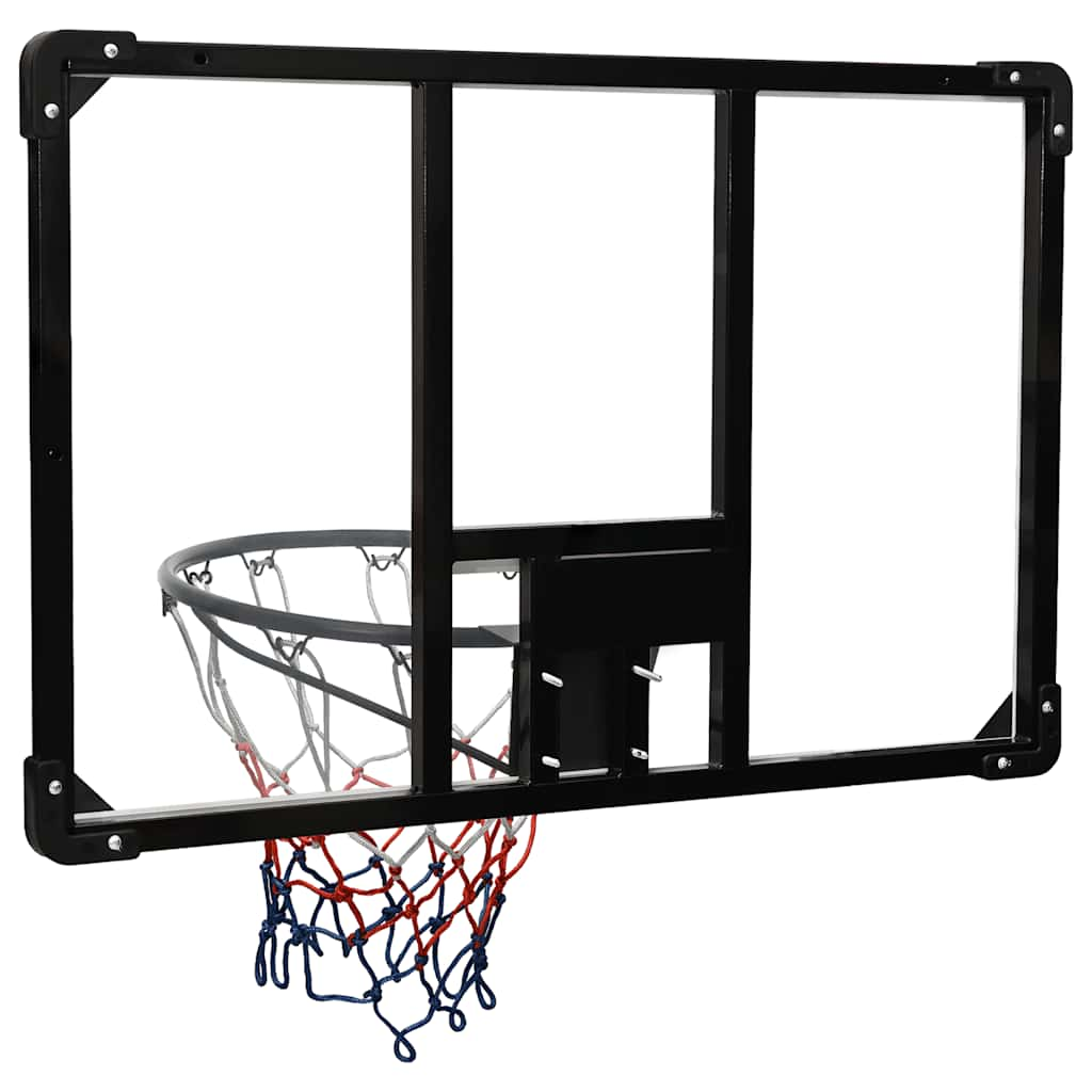 Basketbalbord 90x60x2,5 cm polycarbonaat transparant