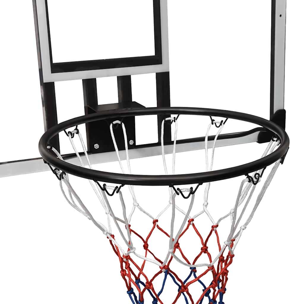 Basketbalbord 90x60x2,5 cm polycarbonaat transparant