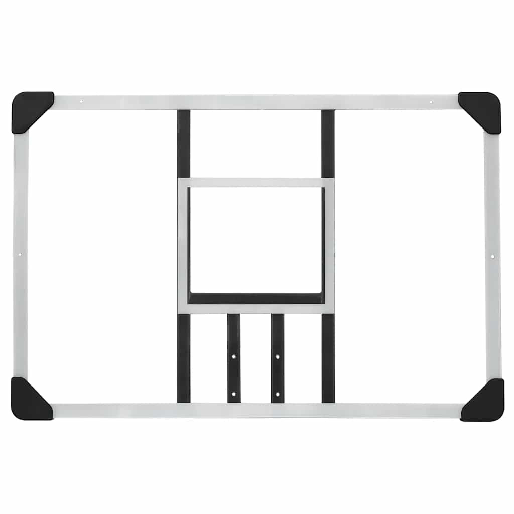 Basketbalbord 90x60x2,5 cm polycarbonaat transparant