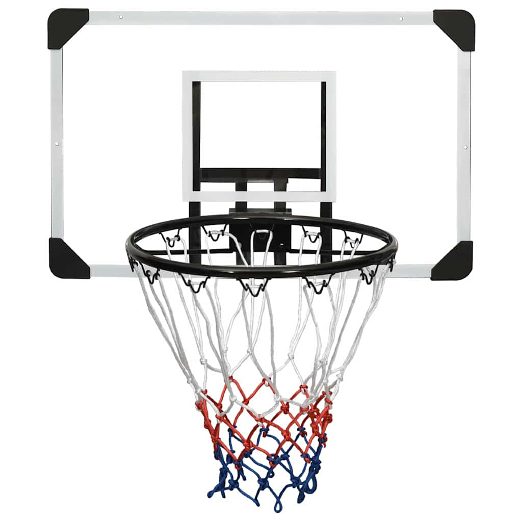 Basketbalbord 71x45x2,5 cm polycarbonaat transparant