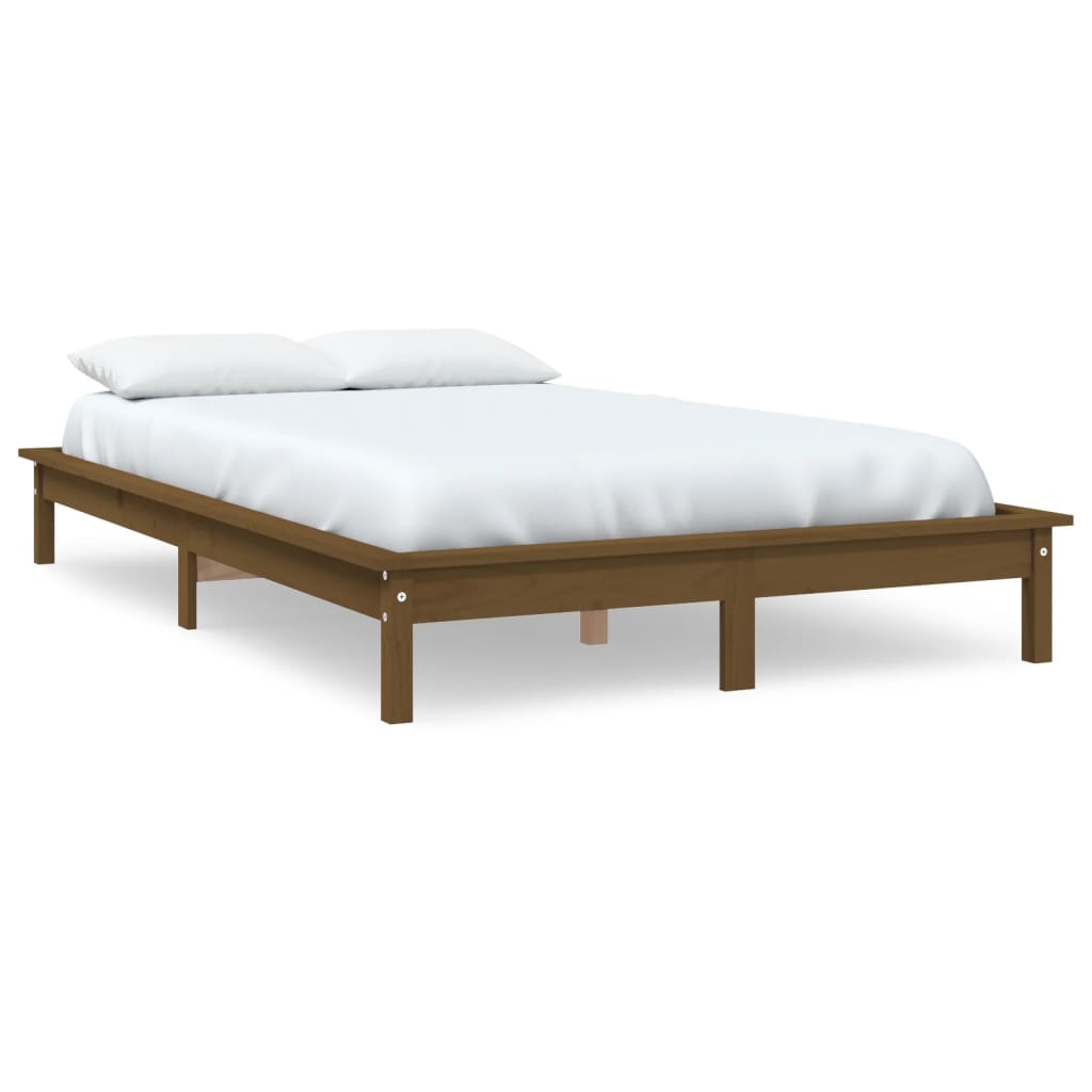 Bedframe grenenhout honingbruin 150x200 cm