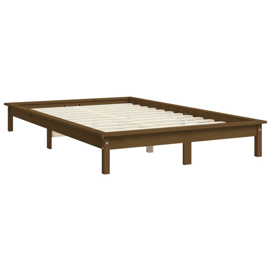 Bedframe grenenhout honingbruin 150x200 cm