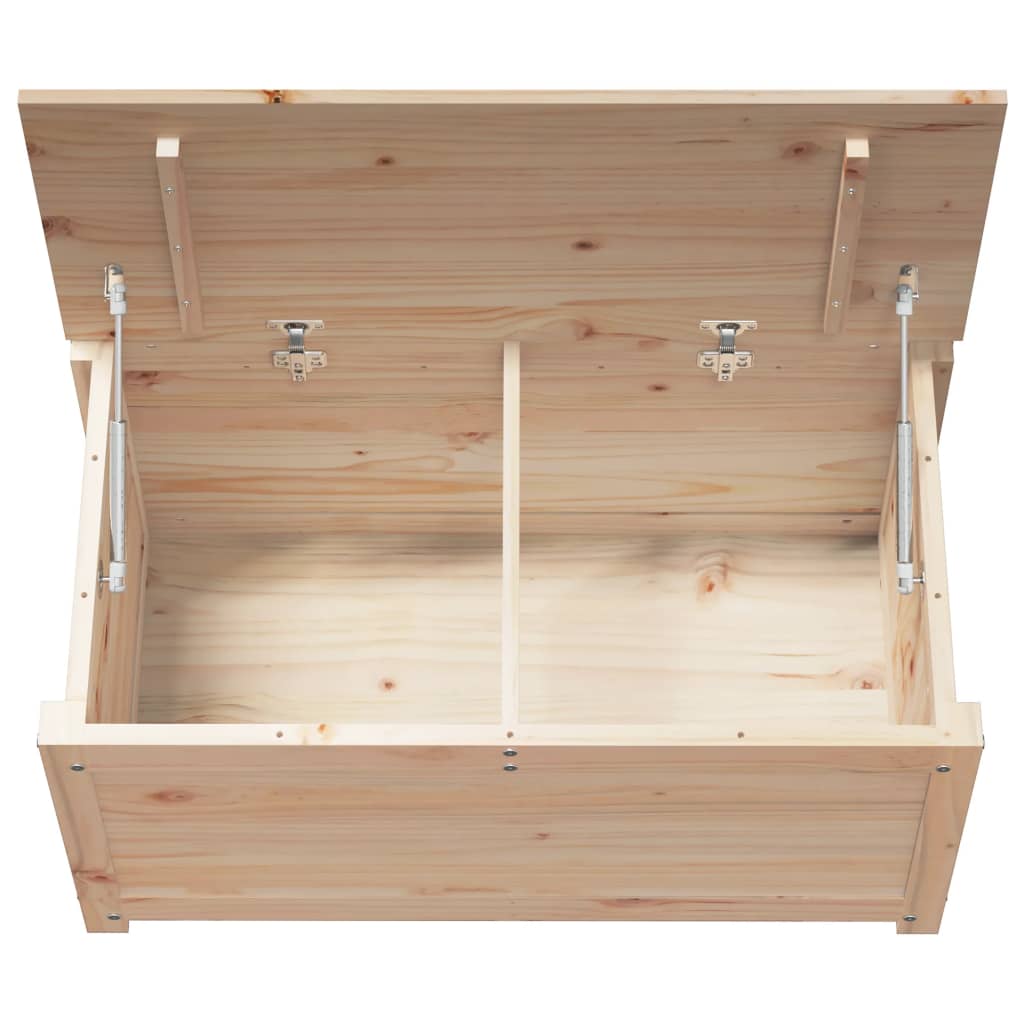 Opbergbox 80x40x45,5 cm massief grenenhout