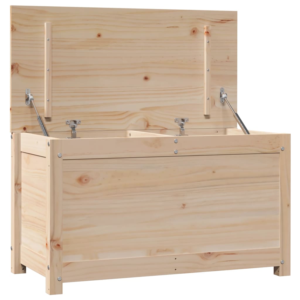 Opbergbox 80x40x45,5 cm massief grenenhout