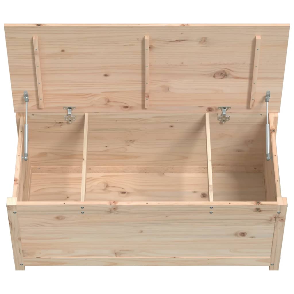 Opbergbox 110x50x45,5 cm massief grenenhout