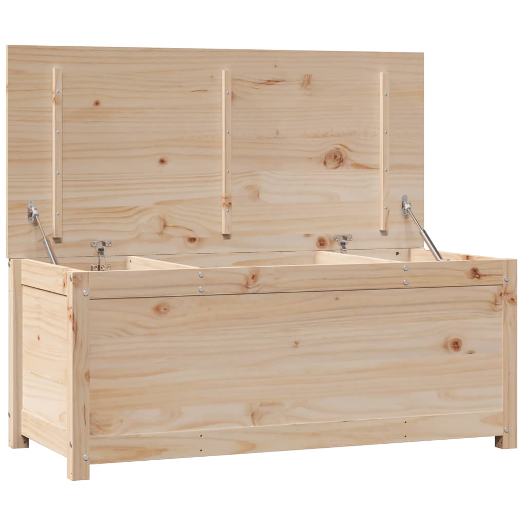 Opbergbox 110x50x45,5 cm massief grenenhout