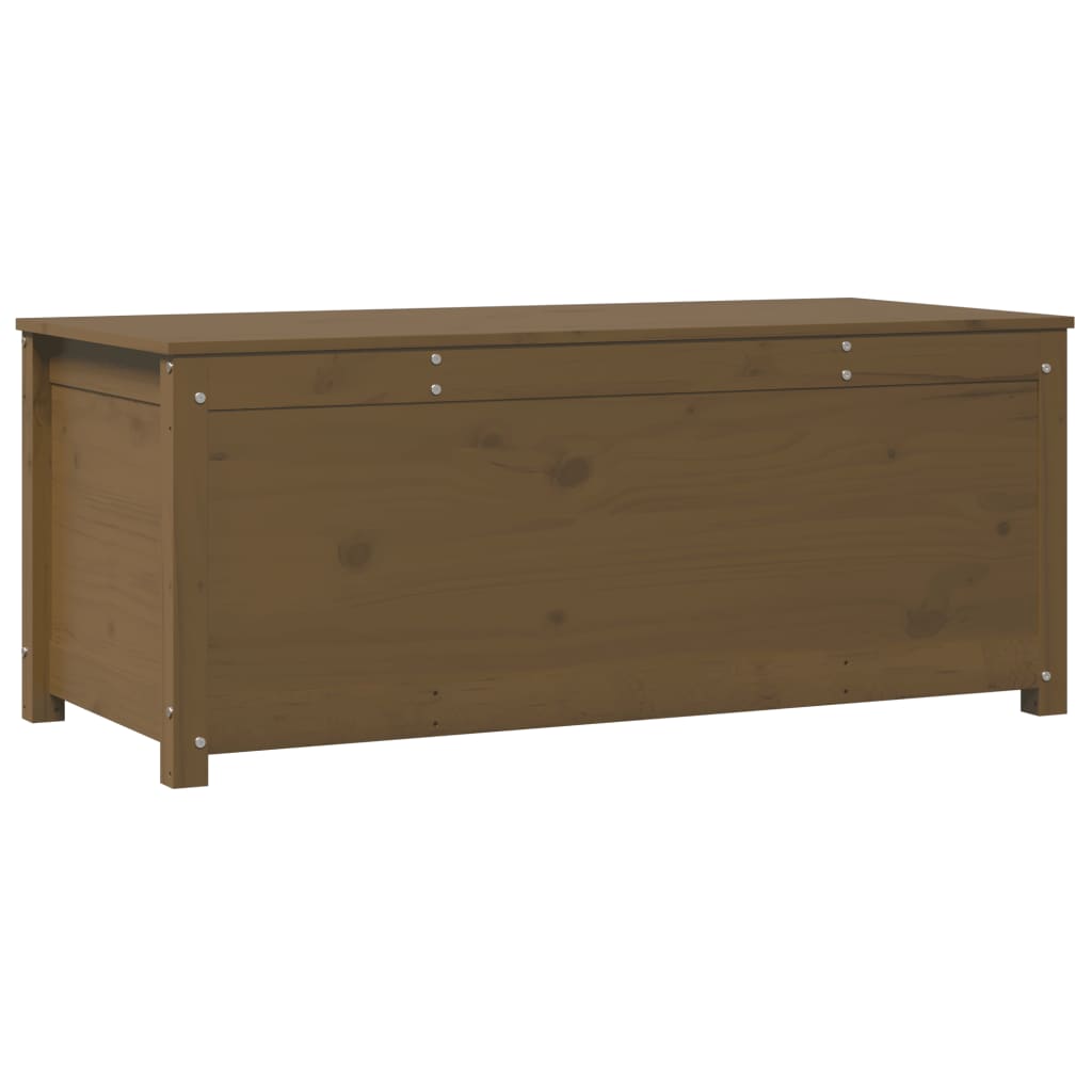 Opbergbox honingbruin 110x50x45,5 cm massief grenenhout